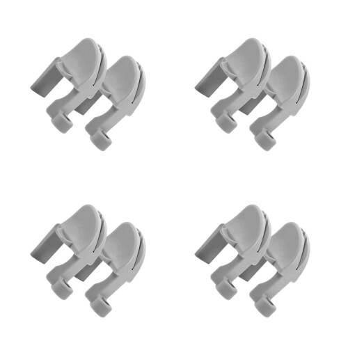 8Pcs Sturdy Grey Boat Bumper Hooks for Docking and Fendering