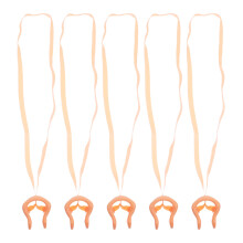 5Pack Silicone Nose Clips with Strap Pink for Swimming Training Adults
