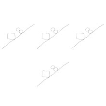 4Pièces Fils Mémoriels En Fer Argent Pour Jeu Et Animation