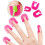 Reusable Soft Plasti C Shield Protector Tools for Women, Spill Proof Manicure2boxes, Pink) 1