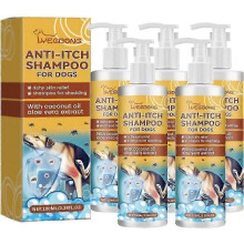 (5) Pet Shampoo Flea Killer Hair Softening Relieve Itching Ph Balanced Cleaning Moisturizing Smooth Dog Shampoo for Sensitive Skin