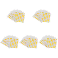 5Pcs Lightweight Golden Motivational Pentagram Stickers for Students