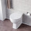 NES Home White Oval Shape Back to Wall Toilet with Soft Close Slim Seat 3