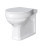 NES Home White Oval Shape Back to Wall Toilet with Soft Close Slim Seat 5