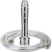Douche for enema and vaginal rinsing, anal cleaning douche for men and pregnant women, 150 cm shower hose (small)