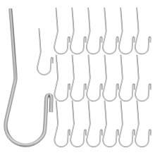 20St Roestvrijstalen Dental Lip Hook Voor Wortelkanaalmeting,