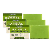 (3) 1-10x Tea Tree Soap Antifungal Antibacterial Treatment For Face Body Acne, Athlete's Foot, Tinea,folliculitis Ringworm Jock Itch