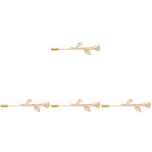 4Pcs Zinc Alloy Collar Bars Gold Tie Pins for Men Shirt Accessories