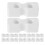12Pcs White Crib Board Support Brackets Plastic Pegs for Baby Bed Rail 1