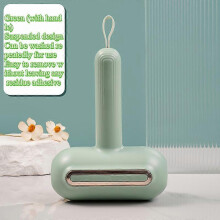 (handle version, Light Green) Doggocomfy Reusable Hair Roller Pro - Reduce Hidden Hair by 99%