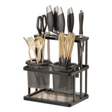 Easy Install Wall Mount Organizers For Kitchen Spoon And-Black