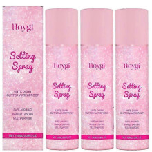 (1) Glitter Setting Spray - Long-Lasting Makeup Fixer with Mica & Hyaluronic Acid, Refreshing Mist for Oil Control