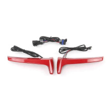 Motorcycle Rear Side Saddlebag LED Indicator Run Turn Brake Lights for Indian Chieftain Pursuit Red