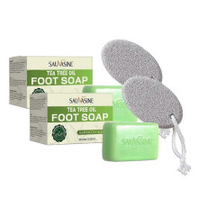 (2PCS) 1-5x Tea Tree Soap, Natural Tea Tree Soap Bar for Face & Body, Soothing Hydrating Body Wash for Clear Healthy Skin 100g