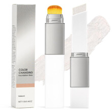 Foundation Color Changing Stick mit Bürste Feuchtigkeitsspendende und Leichte Abdeckcreme mit Pinsel Farbwechselndes Foundation Stick