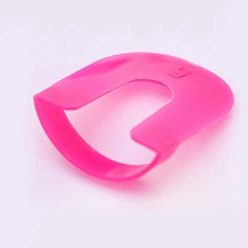Reusable Soft Plasti C Shield Protector Tools for Women, Spill Proof Manicure2boxes, Pink) 1