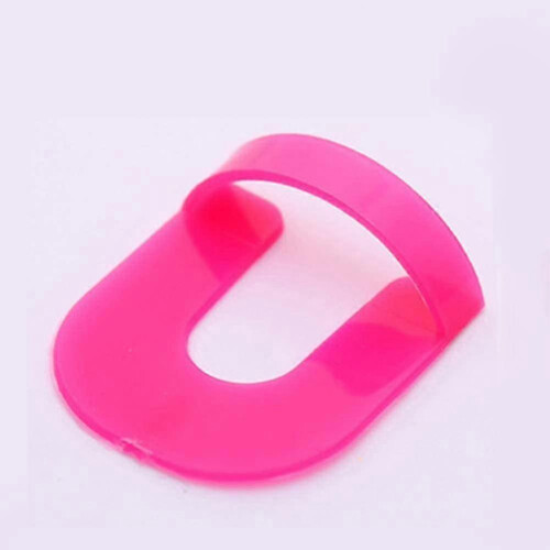 Reusable Soft Plasti C Shield Protector Tools for Women, Spill Proof Manicure2boxes, Pink) 2