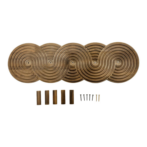 Wooden Hook with Threaded Design for Keys and Caps-MS11732