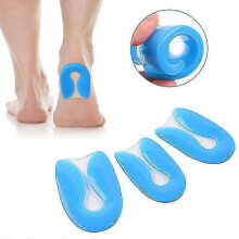 (35 39) Silicone PU Gel Heel Pad Foot Pain Relief U-Shape Heel Cushion Inserts For Shoes Heel Spur Protector Plantar Fasciitis Insole