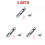 (A2, Style A 3sets) 1/3/5SETS Lighting Flashlight Camping Outdoor Multifunction Work Glare Lighting Flashlight Set Charge Illumination 1