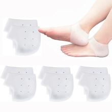 10 Pairs Silicone Heel Protectors, Silicone Heel Socks for Heel Spurs, Plantar Fasciitis, for Heel Pain Relief, Dry Cracked Heel