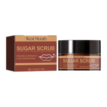 West Month Lip Scrub - Reduces Lip Lines, Nourishes Dry, Chapped Lips, Hydrating And Moisturizing Care Balm