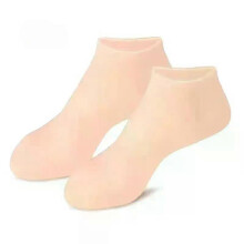 (Skin) 1Pairs Silicone Moisturizing Foot Mask Socks Spa Pedicure Massage Moisturizing Gel Sock for Dry Cracked Feet Foot Care Socks