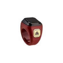 (22mm, Burgundy) Digital Tasbeeh Tasbih Finger Counter Multi-Purpose Lightweight Zikir Counter for Daily Use