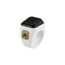 (18mm, White) Digital Tasbeeh Tasbih Finger Counter Multi-Purpose Lightweight Zikir Counter for Daily Use