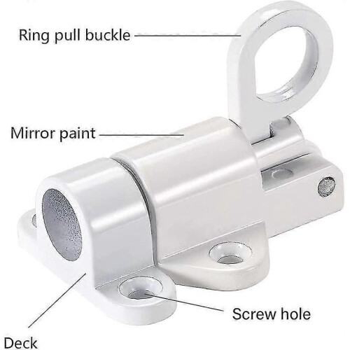 Spring Latch Bolt,automatic Latch Lock,spring Latch Lock,automatic Spring Latch,pull Ring Door Bolt,with Screws,suitable for Windows,wooden Doors,cour 1