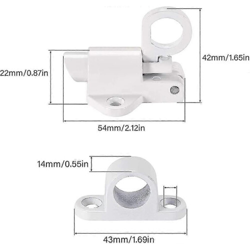 Spring Latch Bolt,automatic Latch Lock,spring Latch Lock,automatic Spring Latch,pull Ring Door Bolt,with Screws,suitable for Windows,wooden Doors,cour 2