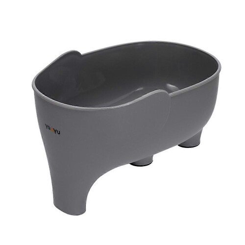 (Grey) Kitchen Elephant Drain Basket Sink Strainer Leftovers Basket Washing Basket