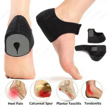 Plantar Fasciitis Heel Spur Foot Support with U-Shaped Silicone Gel Heel Cups for Heel Pain Relief Insoles for Man Woman Walking