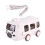 (White) Portable Water Cup in Bus Shape with Strap 16.9 Oz, Infinitne Water Cup 500ml 1