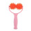 Manual Shoulder Muscle Massager Portable Massage Roller with Handle (pink) 1