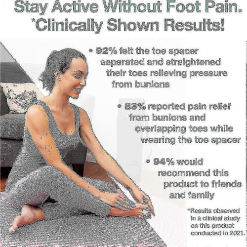 8pcs Toe Separators for Overlapping Toes, Bunion Relief & Big Toe Alignment Support 2