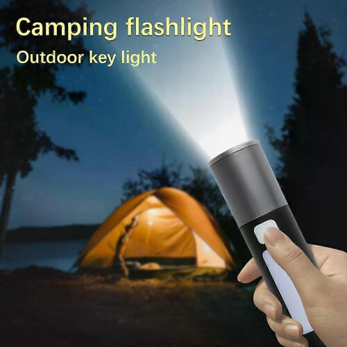 (A3, Style A 5sets) 1/3/5SETS Lighting Flashlight Camping Outdoor Multifunction Work Glare Lighting Flashlight Set Charge Illumination 2