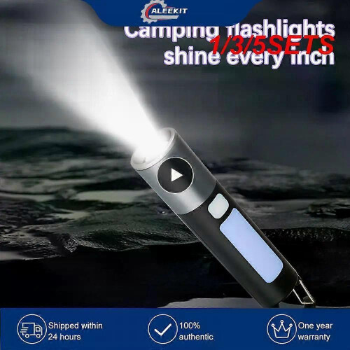 (A1, Style A 1set) 1/3/5SETS Lighting Flashlight Camping Outdoor Multifunction Work Glare Lighting Flashlight Set Charge Illumination 1