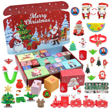 (24 small box blind boxes) Outdoor Tools Weihnachten Countdown Blind Box Amazon Weihnachtsbaum Block Angeln Geschenke