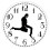 (White) Walks Clock, Silly Walk Wall Clock, A Interesting Wall Clock for Bedroom Kitchen Living Room 1