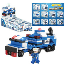 (Joint police) Kompatibel mit Lego-Bausteinen, Spielzeug und kleinen Boxen, zusammengesetzt aus kleinen Partikeln