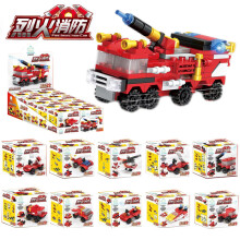 (Combined fire protection) Kompatibel mit Lego-Bausteinen, Spielzeug und kleinen Boxen, zusammengesetzt aus kleinen Partikeln