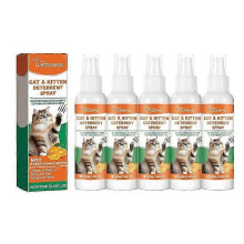 100ml Cat Deterrent Spray Natural Scratching Cats Anti Scratch Spray No Stimulation Orange Fragrance Sofa Furniture Protectors