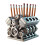 (B) Pen Holder with V8 Engine Unique Desk Organizer Pen Pencil Table trim designed 1