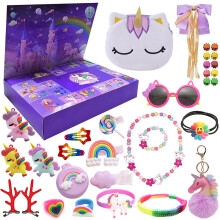 (White bag unicorn blind box) Outdoor Tools Weihnachten Countdown Blind Box Amazon Weihnachtsbaum Block Angeln Geschenke