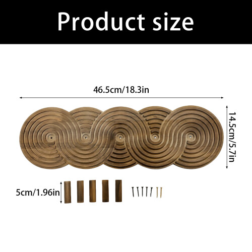 Wooden Hook with Threaded Design for Keys and Caps-MS11732 2