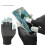1 Pair Extended Wrist Touch Screens Gloves with Grip-Black 2