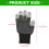 1 Pair Extended Wrist Touch Screens Gloves with Grip-Black 4