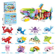 (05) Kinder-Kombination, Tyrannosaurus Rex, Insektenjunge, Dinosaurierwelt, kompatible Lego-Bausteine mit kleinen Partikeln