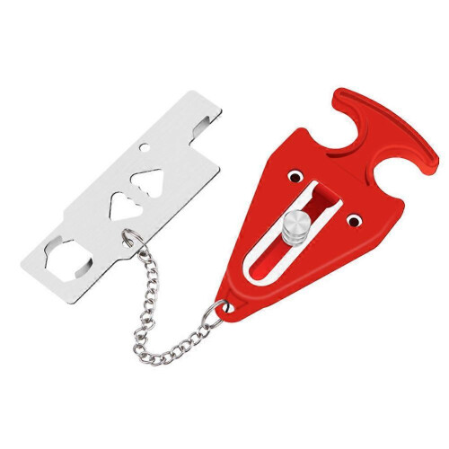 Portable Door Lock - Increased Security Multicolored